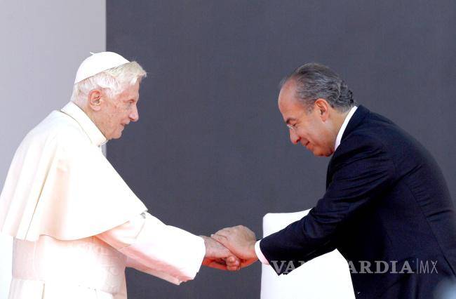$!Benedicto XVI fue invitado, personalmente, a visitar México, esta vez durante el sexenio de Felipe Calderón.