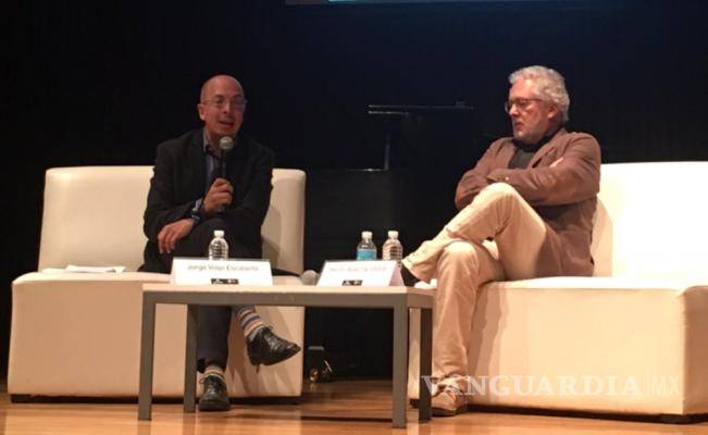 $!Escritor colombiano Héctor Abad Faciolince charla con Jorge Volpi