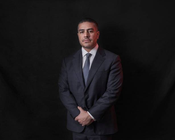 Omar García Harfuch, secretario de Seguridad y Protección Ciudadana de México, en su oficina.