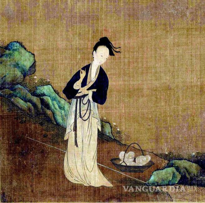 $!Pintura de Zhou Wenju que ilustra a la hermosa Hsi Shih.