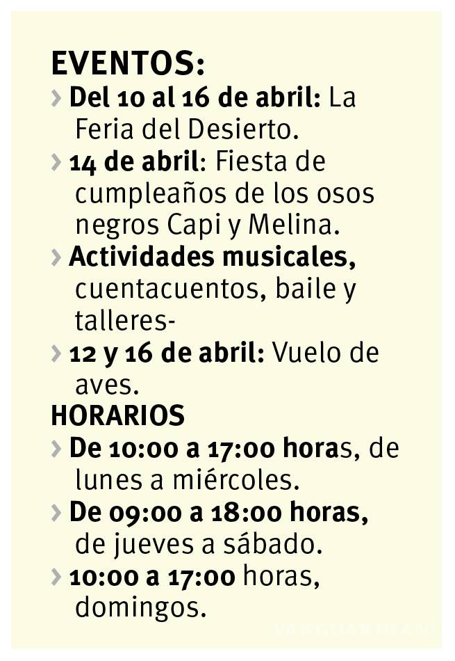 $!Espera Museo del Desierto en Saltillo a 40 mil visitantes