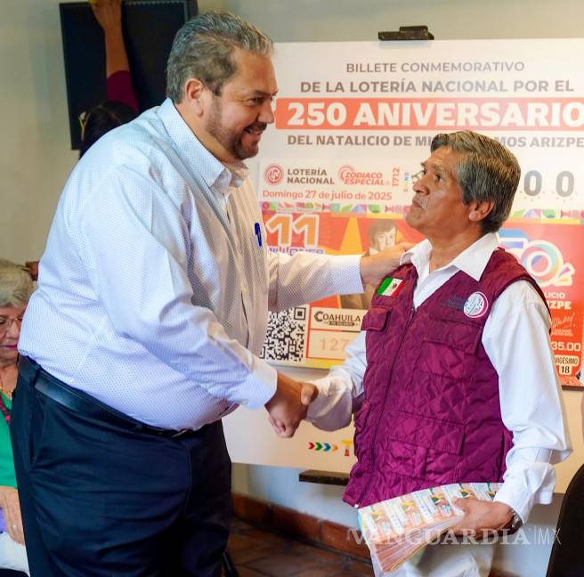 $!El billete conmemorativo de la Lotería Nacional por el 250 aniversario del natalicio de Miguel Ramos Arizpe se convirtió en símbolo de identidad local.