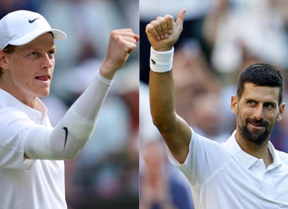 Novak Djokovic vs Jannik Sinner: choque de generaciones en Semifinales de Wimbledon