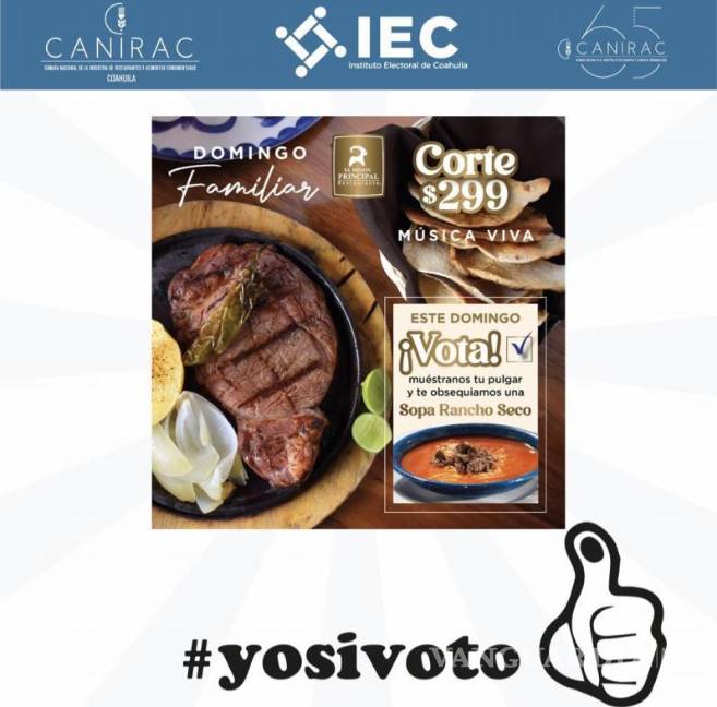 $!Restaurantes y museos incentivan el voto en Saltillo con promociones y descuentos