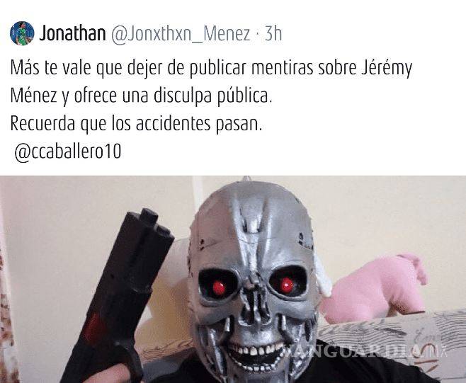 $!Amenazan de muerte a reportero de TV Azteca por nota sobre Jerémy Ménez