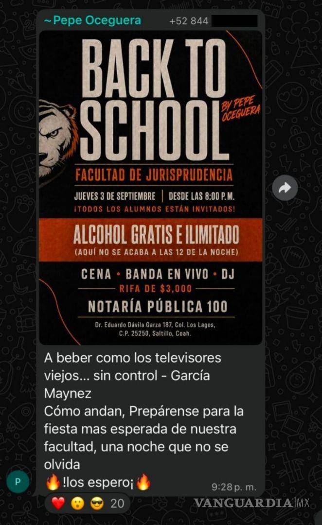 $!El mensaje fue compartido vía Whatsapp.