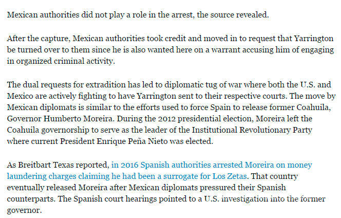 $!México miente, no participó en arresto de Yarrington y busca impedir extradición; denuncian medios de EU