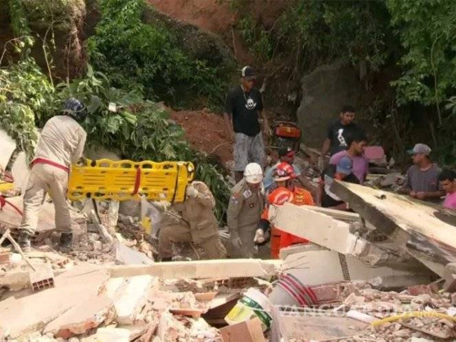 $!Deslave en Brasil deja al menos 3 muertos y 9 heridos