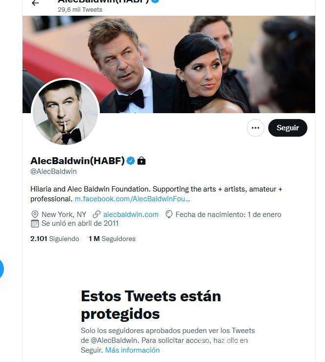 $!Desde hace meses el actor mantiene protegida su cuenta de Twitter para no ser mencionado o atacado por serguidores.