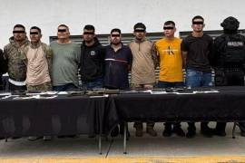 Fuerza Civil detuvo a ocho presuntos extorsionadores armados en Guadalupe, Nuevo León; uno tenía orden de captura por feminicidio.