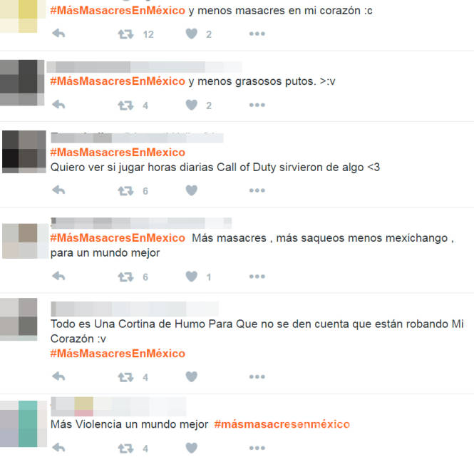 $!Usuarios de redes sociales celebran ataque en Nuevo León usando el hashtag 'MasMasacresEnMexico'