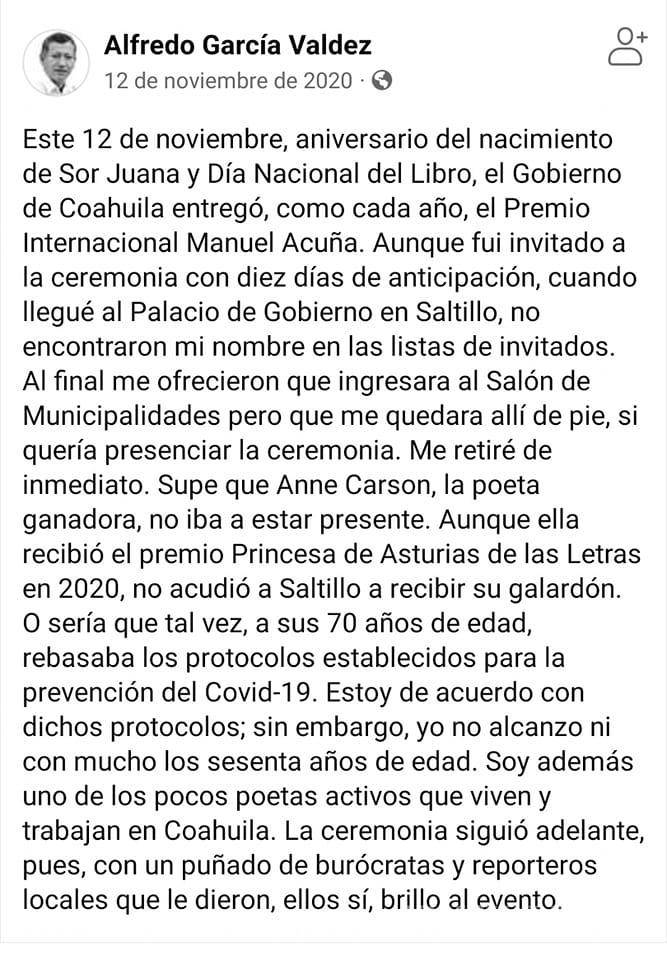 $!El poeta en su tierra