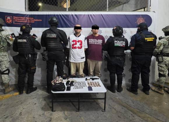 Caen dos hombres señalados como sicarios y generadores de violencia en Guadalupe, Nuevo León