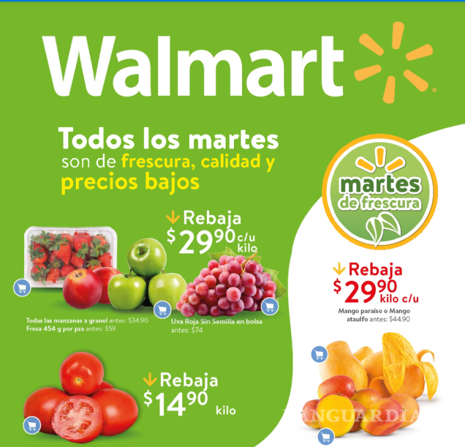 $!Estas son las ofertas del Martes de Frescura de Walmart del 25 de junio