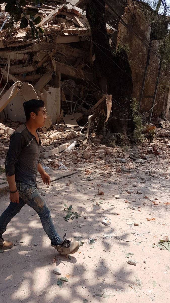 $!Fotos del desastre que dejó el sismo en la Ciudad de México