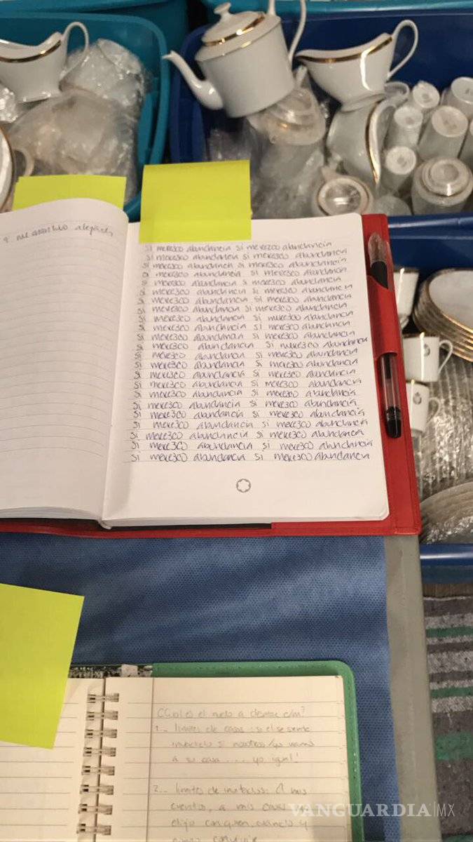 $!'Sí merezco abundancia'; escribía Karime Macías, esposa de Duarte, en sus diarios