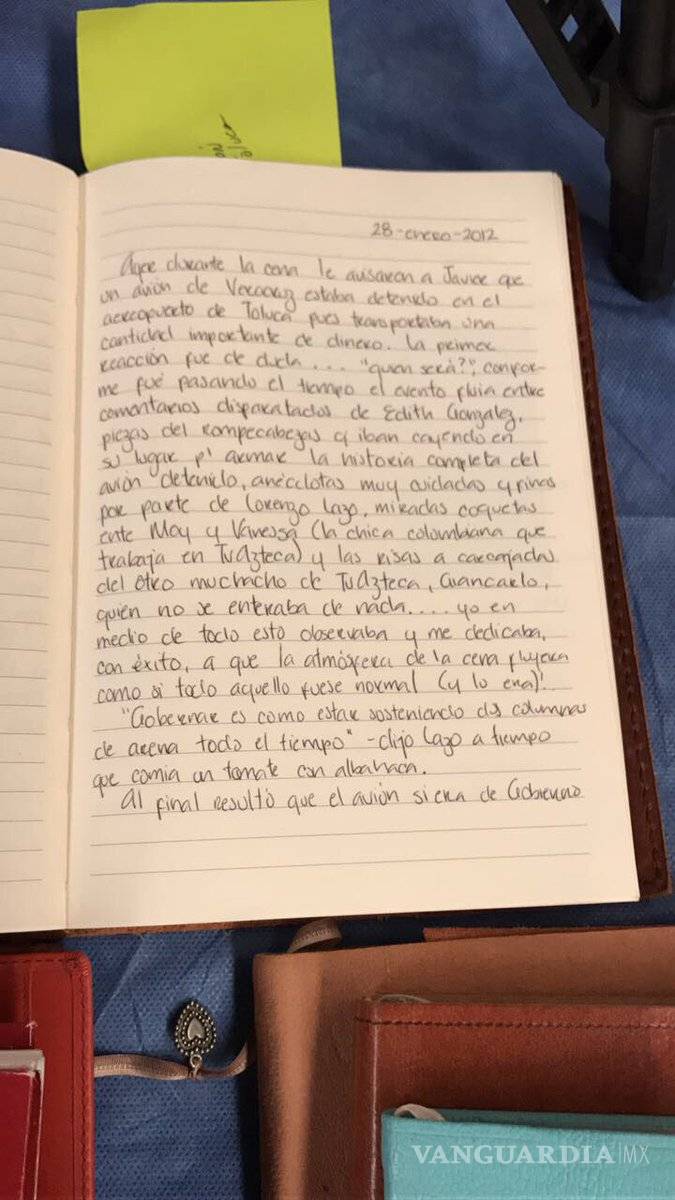 $!'Sí merezco abundancia'; escribía Karime Macías, esposa de Duarte, en sus diarios