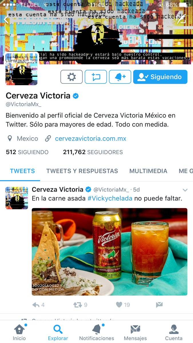 $!Grupo Modelo aprovecha supuesto hackeo para hacer promoción