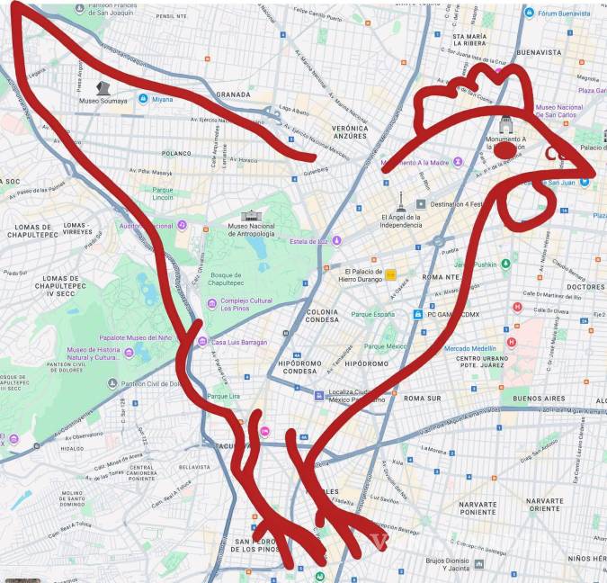 $!El gallo de la CDMX marca las colonias más populares y seguras según los internautas, incluyendo zonas como Condesa, Roma y Polanco.