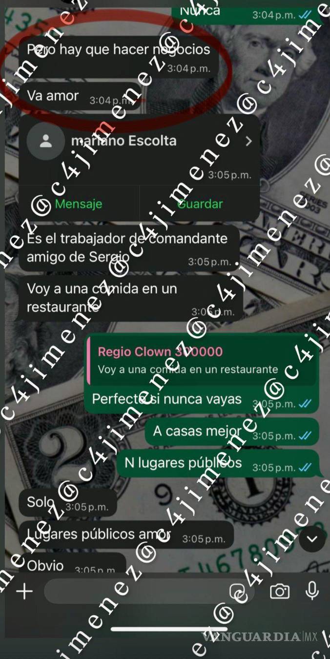 $!Revelan conversación de Regio Clown; junto a B-King fueron a ver a ‘El Comandante’ antes de ser asesinados