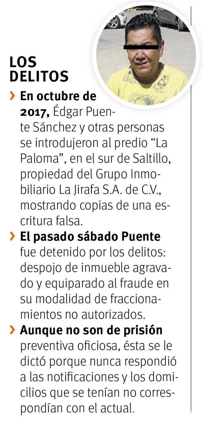$!Vinculan a proceso a Édgar Puente, exdirigente del desaparecido Partido Joven de Coahuila, y lo mantienen en prisión por despojo y fraude