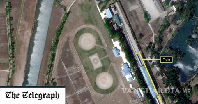 $!Imágenes de satélite localizan el tren que suele usar Kim Jong-un
