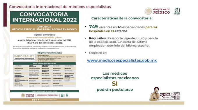 $!Muestra Zoé Robledo las características de la convocatoria internacional para médicos especialistas y enfermeros.