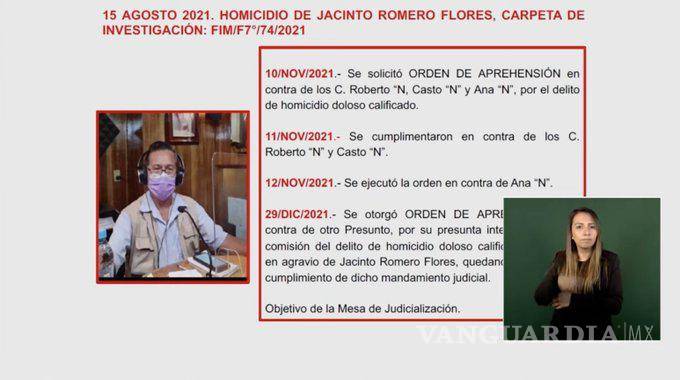 $!Ya hay ordenes de aprehensión contra el presunto homicida del periodista Jacinto Romero Flores