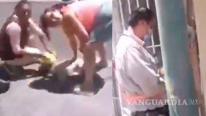 $!“Llegaron patrullas pero los polis eran sus conocidos y le brindaron el apoyo al malparido este”, tuitearon los defensores