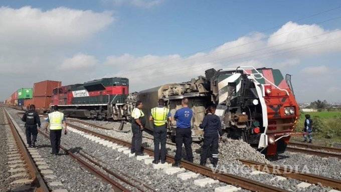 $!Tren de Ferromex descarriló en Querétaro, habrían intentado robarlo