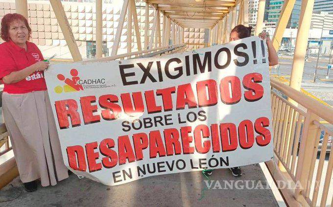 $!Protestan por desapariciones en Nuevo León y exigen acelerar protocolos de búsqueda
