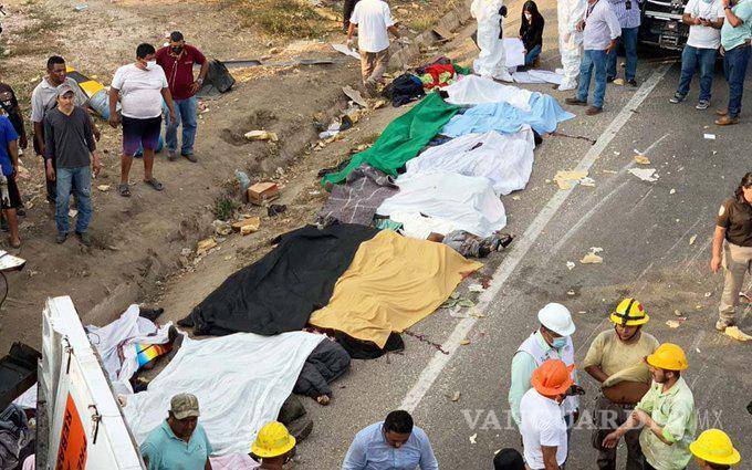 $!Empresa se deslinda de accidente donde murieron 55 migrantes en Chiapas