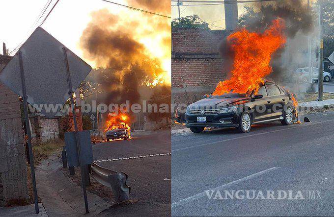 $!Violencia estalla en Celaya; queman a dos mujeres en un auto, comando se enfrenta con la Guardia Nacional