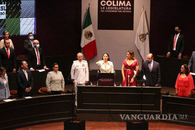 $!Indira Vizcaíno protesta como gobernadora de Colima