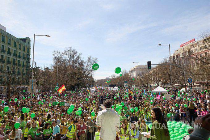 $!Se reúnen miles en manifestación “provida” en Madrid, España