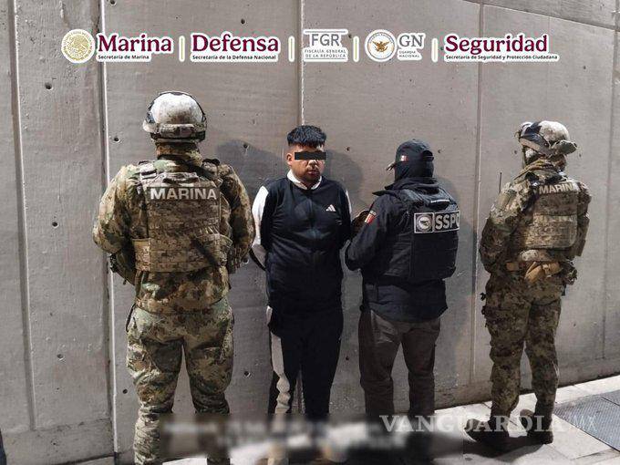 $!Marina detiene a ‘El Hacha’, presunto líder de una célula del CJNG, en Tlaxcala