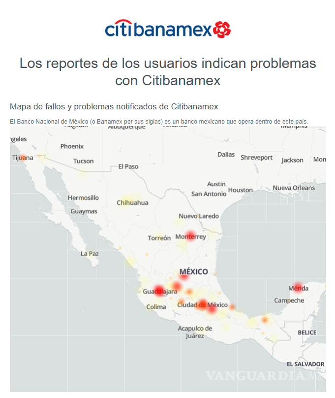 $!Usuarios reportan caída masiva de Banamex en toda la República... y en plena quincena