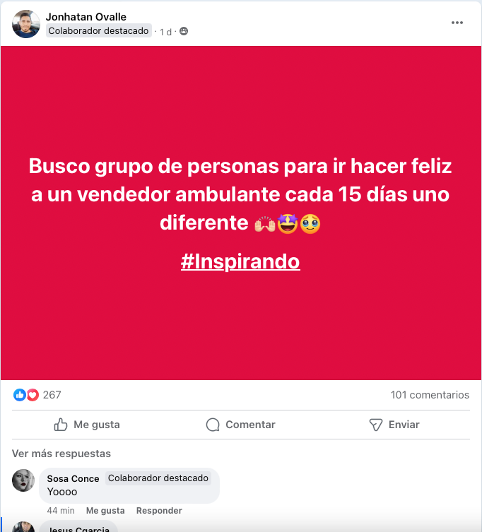 $!La iniciativa de Jonathan Ovalle nos recuerda que pequeños gestos pueden hacer una gran diferencia en la sociedad.