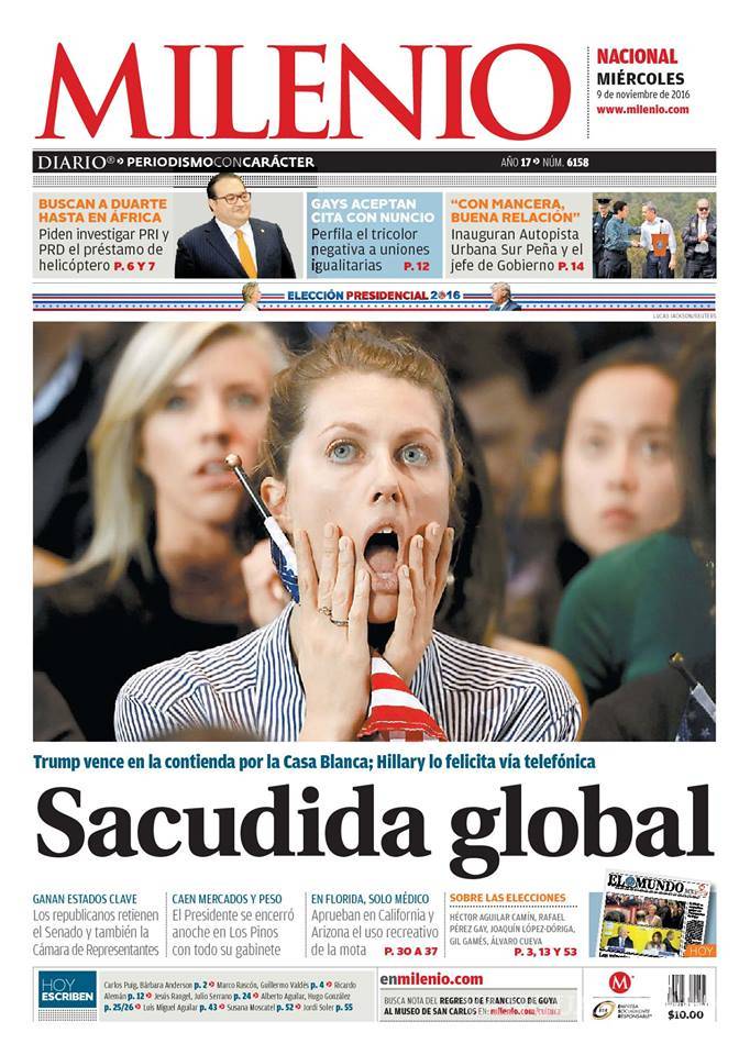 $!Titulares Prensa Nacional 09/11/2016