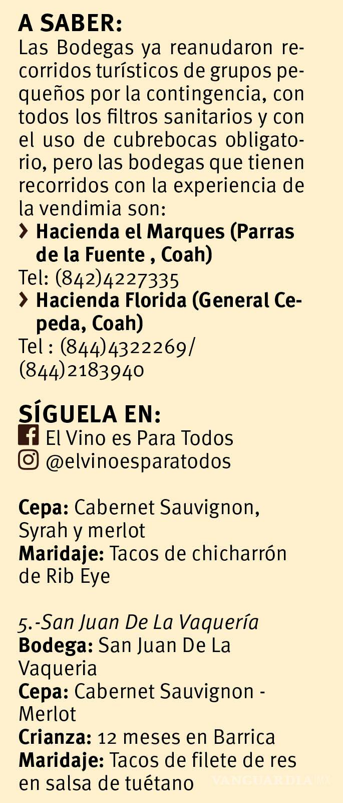 $!De Parras a tu casa: vinos coahuilenses para disfrutar en honor a la 'Fiesta de la Vendimia'