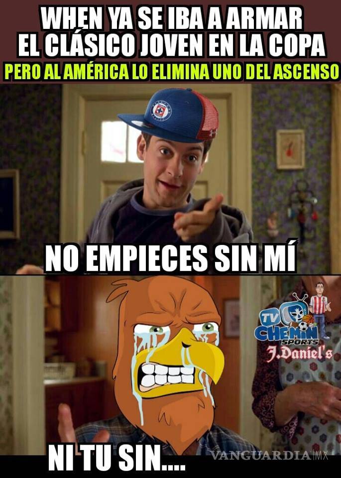 $!Los memes de la derrota del América en Copa MX
