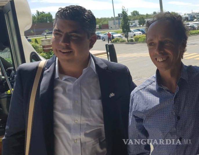 $!Alcalde de Monclova se reúne con directivo del grupo Soucy en Canadá