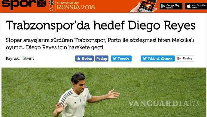 $!El destino de Diego Reyes recalaría en Turquía