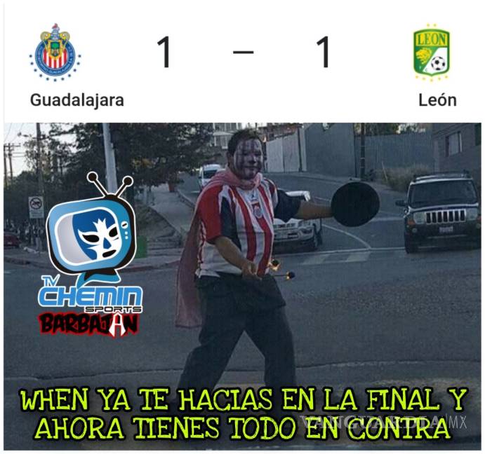 $!Cota y los memes del Chivas vs León