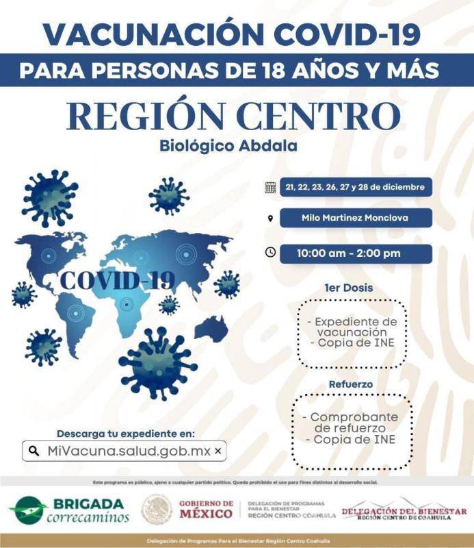 $!Los ciudadanos deberán de presentar su expediente de vacunación y su Identificación Oficial.