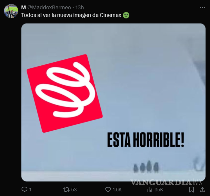 $!Cinemex cambia de imagen y desata ola de reacciones: estos son los mejores memes sobre el nuevo logo