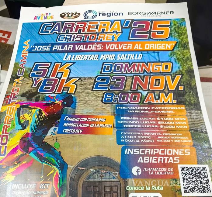 $!La prueba ofrece 5K y 8K con premiación en efectivo para ambas ramas.