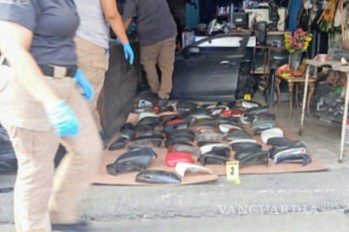 Catean local comercial en el que aseguran 14 mil piezas automotrices, en Nuevo León