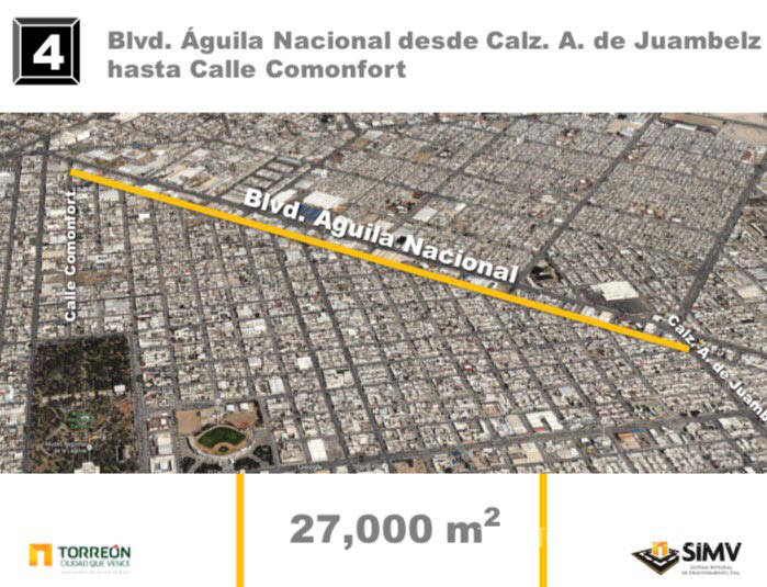 $!En Torreón arranca pavimentación de la calzada Águila Nacional