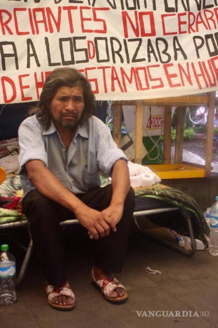 $!Indígena de Veracruz cumple 29 días sin comer; protesta contra abuso policíaco y del Gobierno